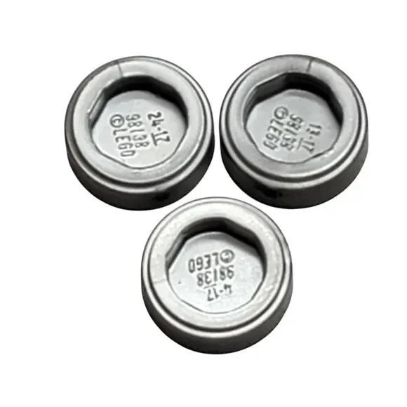 LEGO 5 Coin Tile Round 1x1 Lot 3 Pc 98138pb023 Silver‎ Replacement Parts Pieces - Picture 2 of 2